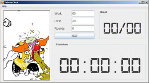 Tabata Clock settings for a 6 station bodyweight workout.