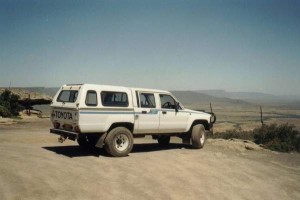 Hilux on Van Rhyns Pass