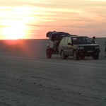 Range Rover on the Makgadikgadi