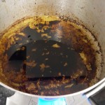 Leftovers from wors cooking