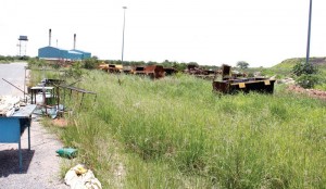 Abandoned equipment at Francistown Landfill. Credit: Mmegi / Keoagile Bonang