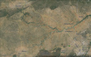Watershed feeding the Metsimotlhaba River and Bokaa Dam