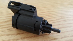 OEM brake switch from an Audi A6 C5 with locking lug in the unfitted position.