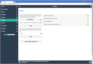 Pi MusicBox - SoundCloud streaming control panel in a web browser.