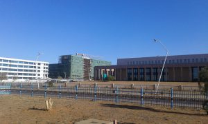 The Central Business District area of Gaborone, powerhouse of Botswana's economy.