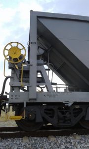 Botswana Railways' air brake tank and actuator cylinder details