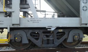 Botswana Railways' coal wagon bogie and brake details