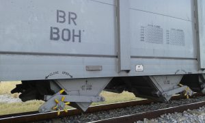 Botswana Railways' coal wagon unloading detail