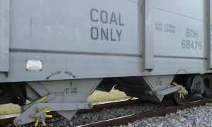Botswana Railways' coal wagon unloading detail
